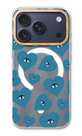 Blue heart eyes