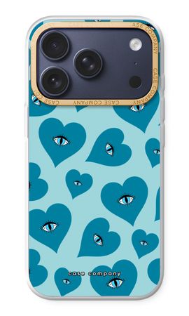 Blue heart eyes