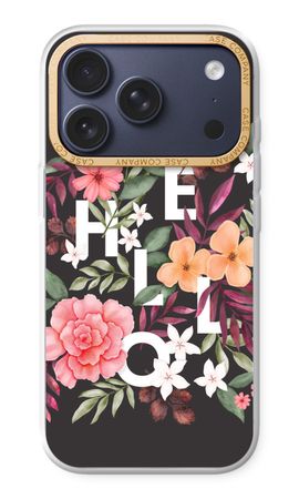Hello in flowers
