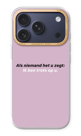 Ik ben trots op u