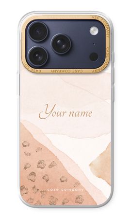 Gold Spots Namecase - Blush