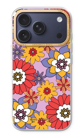 Retro Flowers - Purple