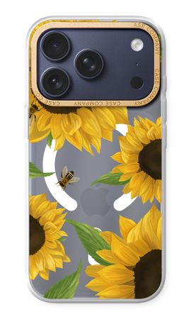 Sunflower and bees