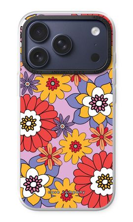 Retro Flowers - Purple