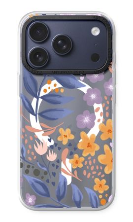 Flowers with blue leaves