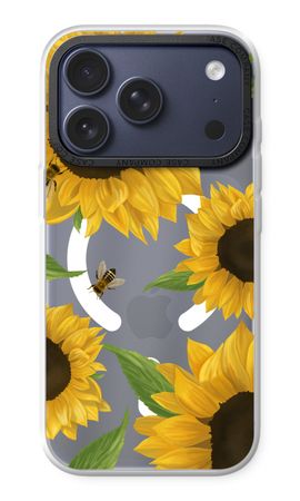 Sunflower and bees