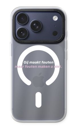 Fouten maken u niet
