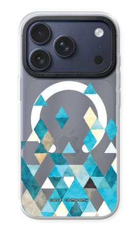Coloured triangles blue