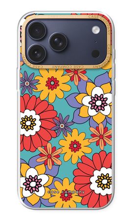 Retro Flowers - Blue