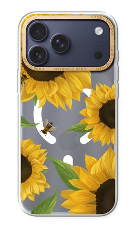 Sunflower and bees