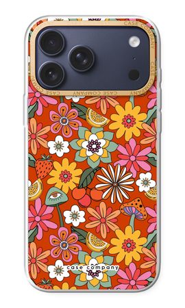 Retro Flowers - Red