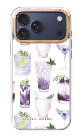 Violet cocktails