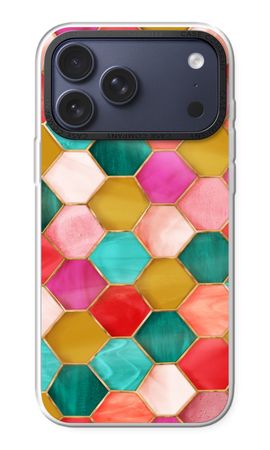 Hexagons in stained glass