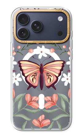 Vlinder in een bloemenwereld