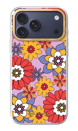 Retro Flowers - Purple