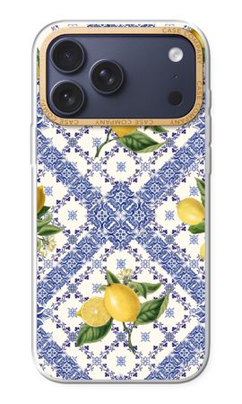 Blue tiles and lemons