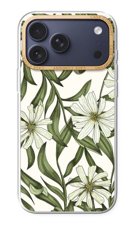 Wit bloemenpatroon