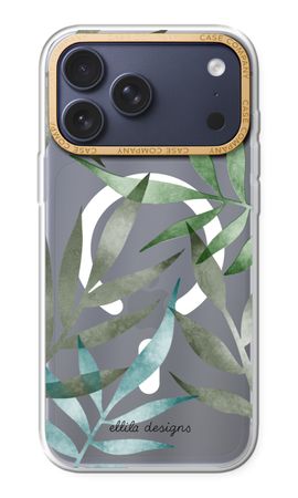 Tropical watercolor leaves