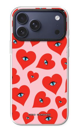 Red heart eyes