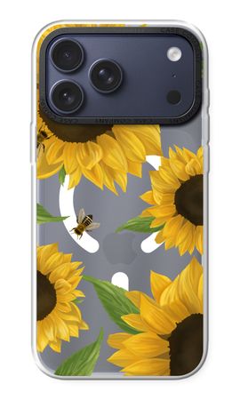 Sunflower and bees