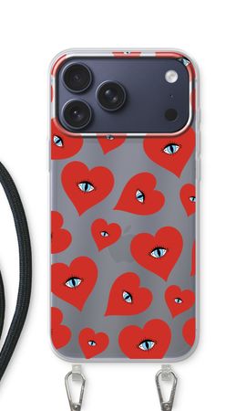 Red heart eyes