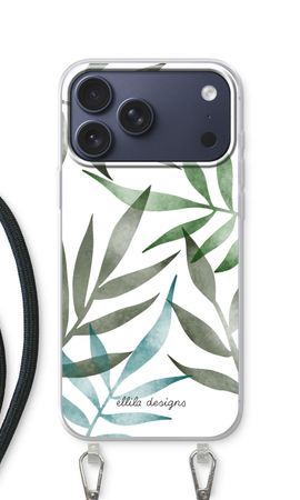 Tropical watercolor leaves