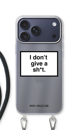 Don't give a shit