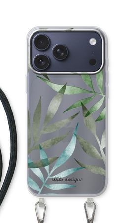Tropical watercolor leaves