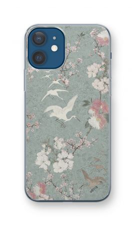 Japanese crane birds blossom