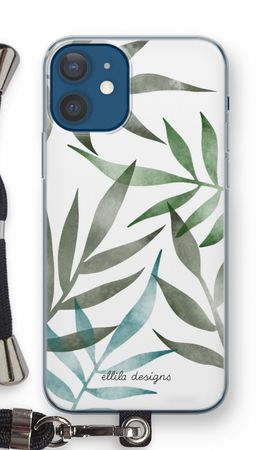 Tropical watercolor leaves