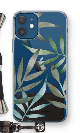 Tropical watercolor leaves