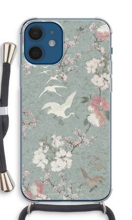 Japanese crane birds blossom
