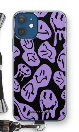 Schmelzender Smiley - Lila