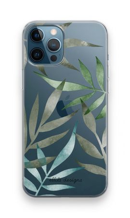 Tropical watercolor leaves