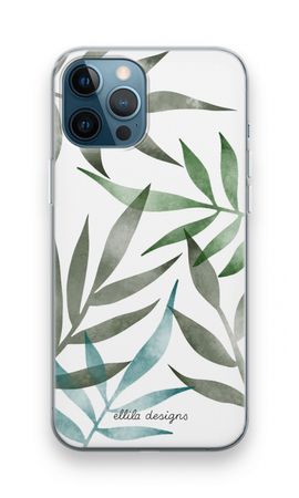 Tropical watercolor leaves