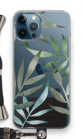 Tropical watercolor leaves