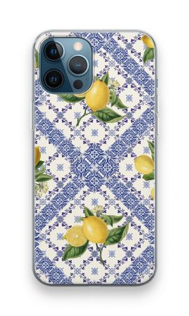 Blue tiles and lemons