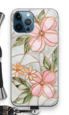 Orange stained glass flower