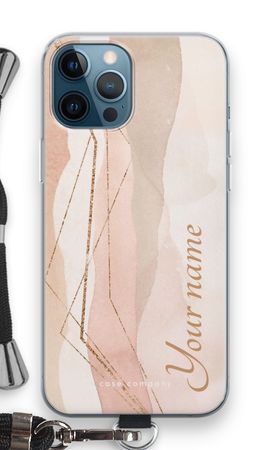 Gold Lines Namecase - Blush