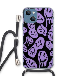 Schmelzender Smiley - Lila