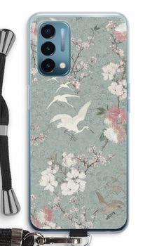 Japanese crane birds blossom