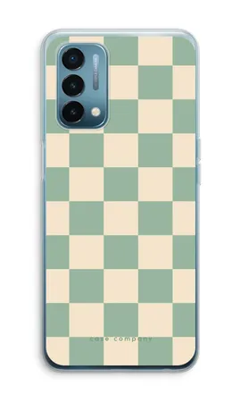 Checkered Mint, Miękkie etui OnePlus Nord N200 5G