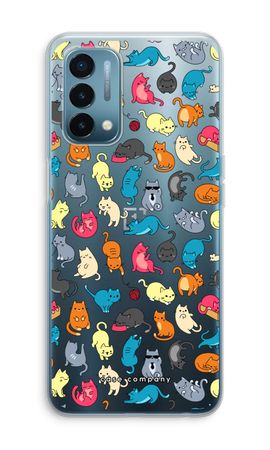 Colourful cats