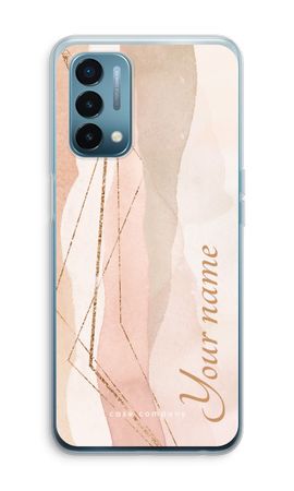 Gold Lines Namecase - Blush