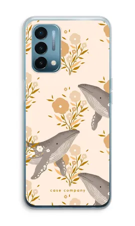 Floral Whales, OnePlus Nord N200 5G pehmeä kotelo