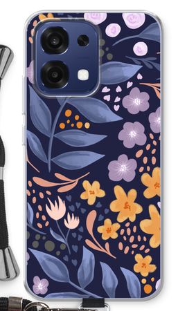 Flowers with blue leaves