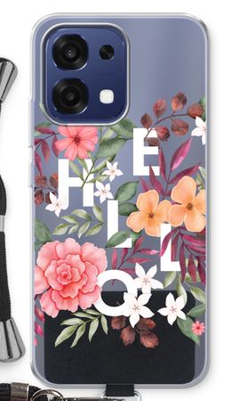 Hello in flowers