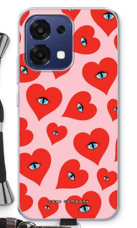Red heart eyes