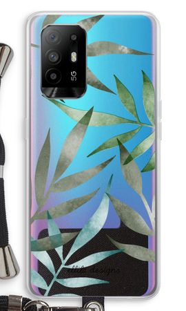 Tropical watercolor leaves