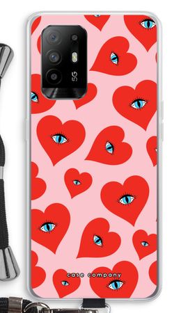 Red heart eyes